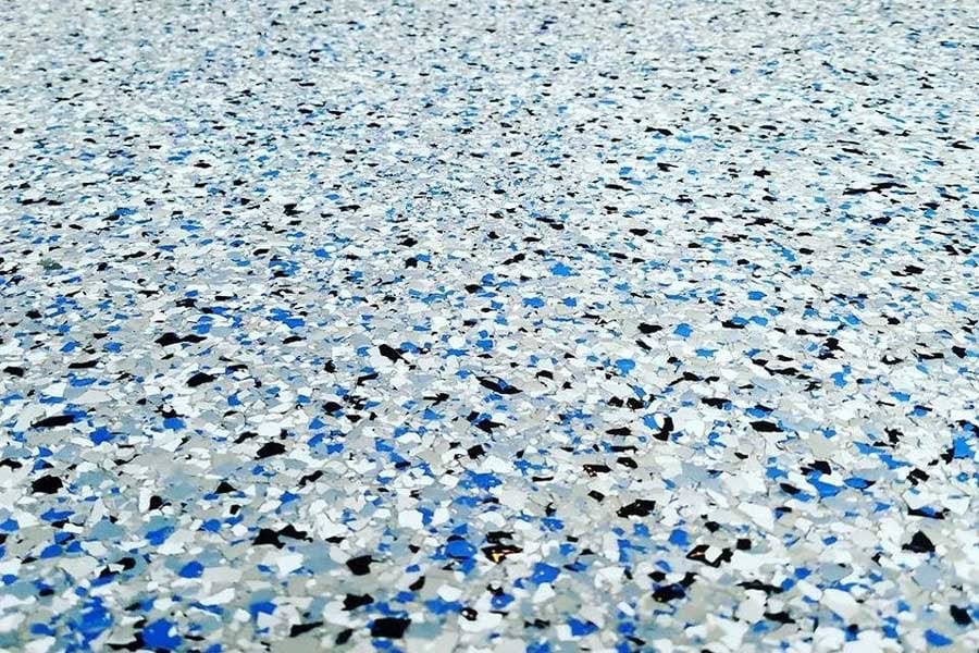 Flake flooring pattern